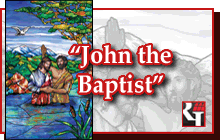 Religious Images John the Baptist Mural Design