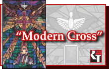 Religious Images Modern Cross Mural Design