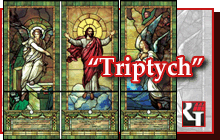 Religious Images Triptych Mural Design